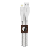 Belkin DuraTek™ Plus Lightning to USB-A Cable with Organizer Strap - White - 0