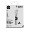 Belkin DuraTek™ Plus Lightning to USB-A Cable with Organizer Strap - White - 1