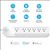 Geeni Surge Smart Wi-Fi 6 Outlet Surge Protector Strip - White - 1
