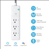 Geeni Surge Mini Smart Wi-Fi 3 Outlet Surge Protector - Google and Amazon Compatible - 1