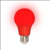 MaxLite 60 Watt Equivalent A19 Energy Efficient LED Light Bulb - Red - 0