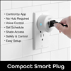 Geeni Round Smart Dot Wi-Fi White Plug - Hub Compatible - 2 Pack - 2