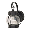 Satco 60W Outdoor Onion Lantern E26 Black 60-632 - 0