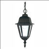 Satco 60W Outdoor Hanging Lantern E26 Black 60-489 - 0