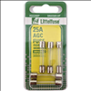 LittelFuse 25A AGC Glass Fuses - 5 Pack - FUSE0AGC025.VP - 1