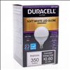 Duracell Ultra 40 Watt Equivalent E12 Base G16.5 2700k Soft White Energy Efficient LED Light Bulb - 4