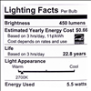 Duracell Ultra 40 Watt Equivalent A15 2700k Soft White Energy Efficient LED Light Bulb - 4