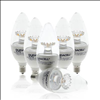 Duracell Ultra 60 Watt Equivalent B11 2700k Soft White Energy Efficient LED Light Bulb - 6 Pack - 0