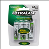 Ultra Last Nickel Cadmium AA Solar Powered Lighting Rechargeable Battery - 4 Pack  - 0