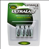 Ultra Last Nickel Cadmium 2/3 AAA Solar Powered Lighting Rechargeable Battery - 4 Pack - 0