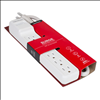CyberPower 500 Joule 6 Outlet 2ft Power Cord Outlet Surge Protector - White  - 2