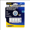 LuxPro LP172 Wateproof Micro 16 Lumen CR2032 Puck Lights - 5 Pack - FLA10086 - 1
