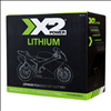 X2Power 12A-BS 12.8V 280CA Lithium Powersport Battery - 1