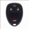 Four Button Replacement Key Fob Shell for GMC and Chevrolet Vehicles - 0