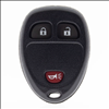 Three Button Replacement Key Fob Shell for GMC, Chevrolet, Yukon and Savana Vehicles - 0