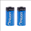 Nuon 3V CR123 Lithium Battery - 2 Pack - 1