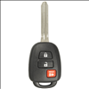 Three Button Key Fob Replacement Combo Key Remote for Toyota Vehicles - 0