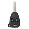 Three Button Key Fob Replacement Remote for Chrysler Sebring, Dodge Ram and Jeep Patriot, Compass an - 0