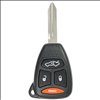 Four Button Key Fob Replacement Remote for Jeep Grand Cherokee, Commander and Dodge Charger and Dura - 0