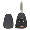 2007 Dodge Charger sxt V6 3.5L ex. Police Gas Key Fob Replacement Shell - FOB11726 - 1