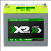 X2Power 12V 20Ah Marine Lithium Iron Phosphate (LiFePO4) Deep Cycle Battery with Bluetooth - SLIL12-20DCM-BT - 1