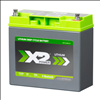 X2Power 12V 20Ah Marine Lithium Iron Phosphate (LiFePO4) Deep Cycle Battery with Bluetooth - SLIL12-20DCM-BT - 2