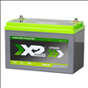 X2Power 12V 125Ah Marine Lithium Iron Phosphate (LiFePO4) Deep Cycle Battery with Bluetooth - SLIL31-125DCM-BT - 3