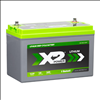 X2Power 12V 125Ah Marine Lithium Iron Phosphate (LiFePO4) Deep Cycle Battery with Bluetooth - SLIL31-125DCM-BT - 4