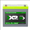 X2Power 12V 75Ah Marine Lithium Iron Phosphate (LiFePO4) Deep Cycle Battery with Bluetooth - SLIL24DCM-BT - 1