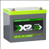 X2Power 12V 75Ah Marine Lithium Iron Phosphate (LiFePO4) Deep Cycle Battery with Bluetooth - SLIL24DCM-BT - 3