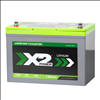 X2Power 12V 100Ah Marine Lithium Iron Phosphate (LiFePO4) Deep Cycle Battery with Bluetooth - SLIL27DCM-BT - 2