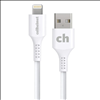 cellhelmet USB-A to Lightning Connector Cable - white 10 ft. - PWR11168 - 2