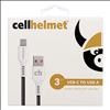 cellhelmet USB-C to USB-A Cable - white 3 Ft. - PWR11171 - 1
