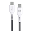 cellhelmet 10-Foot USB-C to USB-C Charging Syncing Cable - White - PWR11177 - 2