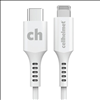 cellhelmet USB-C to Lightning Connector Cable - white 3 ft. - PWR11179 - 2