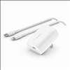Belkin BOOST Charge Pro USB-C Wall Charger 20W with USB-C to Lightning Cable - White - PWR11244 - 3