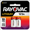 Rayovac Lithium 123A Batteries - 2 Pack - 0