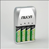 Nuon AA Rechargeable NiMH 4HR Charger with 4 Pack AA Batteries - 0