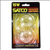 Satco 15W E12 G16.5 Incandescent Bulb - 2 Pack - INC10104 - 1