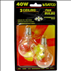 Satco 40W E17 A15 Clear Incandescent Bulb - 2 Pack - INC10862 - 1