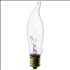 7.5W Clear (Transparent) Bent Tip Candle Light Bulb - 0