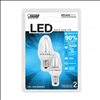 Feit E12 C7 Clear LED Miniature Bulb - 2 Pack - LED10000 - 1