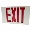 Red Letter LED Exit Sign with NICAD Battery Backup - 0