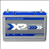 X2Power Premium AGM 1150CCA BCI Group 31T Heavy Duty Battery - 0