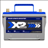 X2Power Premium AGM 880CCA BCI Group 34 Car and Truck Battery - 2