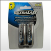 Ultra Last 3.2V 18500 Lithium Iron Phosphate Rechargeable Battery - 2 Pack - 0