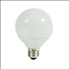 15W Soft White Globe CFL Bulb - 0