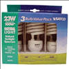 23W Daylight Spiral CFL Bulb 3 Pack - 0