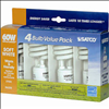 Satco 13W Spiral Soft White CFL Bulb - 4 Pack - CFL10998 - 1