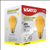 Satco 60W E26 A19 Incandescent Bug Light Bulb - 2 Pack - BUG10001 - 1